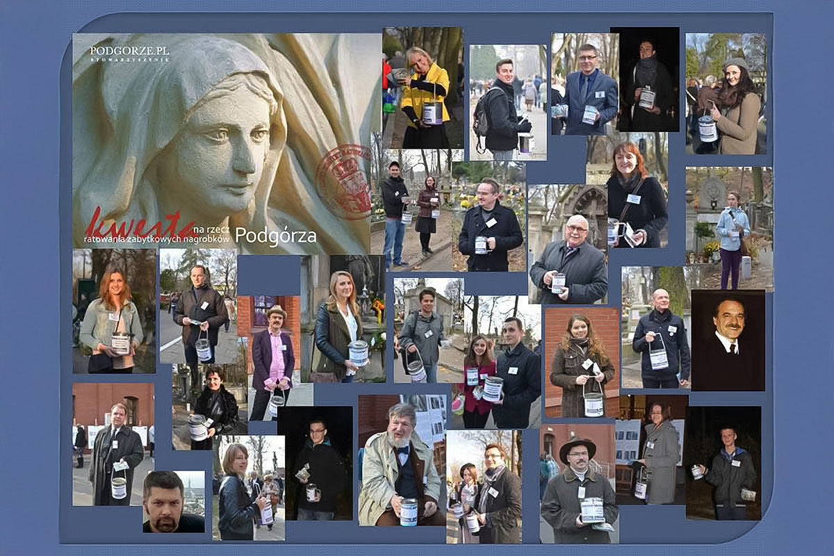 kolaż zdjęć z różnych edycji kwesty