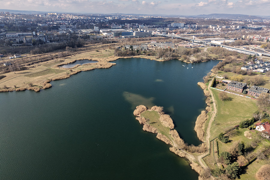 widok Bagrów z lotu ptaka