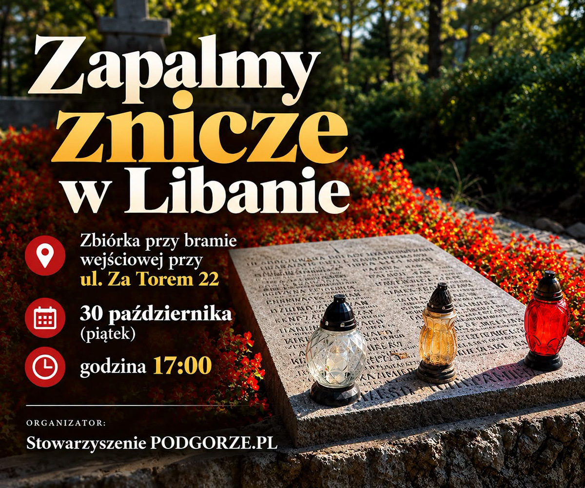 grafika promująca wydarzenie ze zdjęciem w tle z kamieniołomu